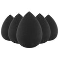 Makeup Sponge Set, 5 Pcs Foundation Blending Sponge, Beauty Sponges Flawless for Liquid, Cream, and Powder, Latex-Free and Vegan  Makeup Sponges, Black