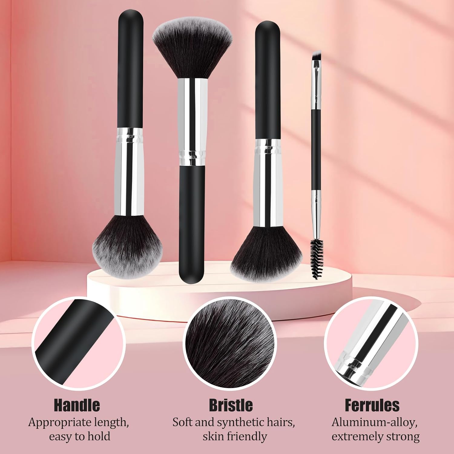 Makeup Brushes Set Gifts for Women, Christmas Stocking Stuffers for Women Teen Girls Wife Sister 13 Pcs Premium Kit with Foundation Concealer Blush Sponge Professional Beauty Blenders Accessories