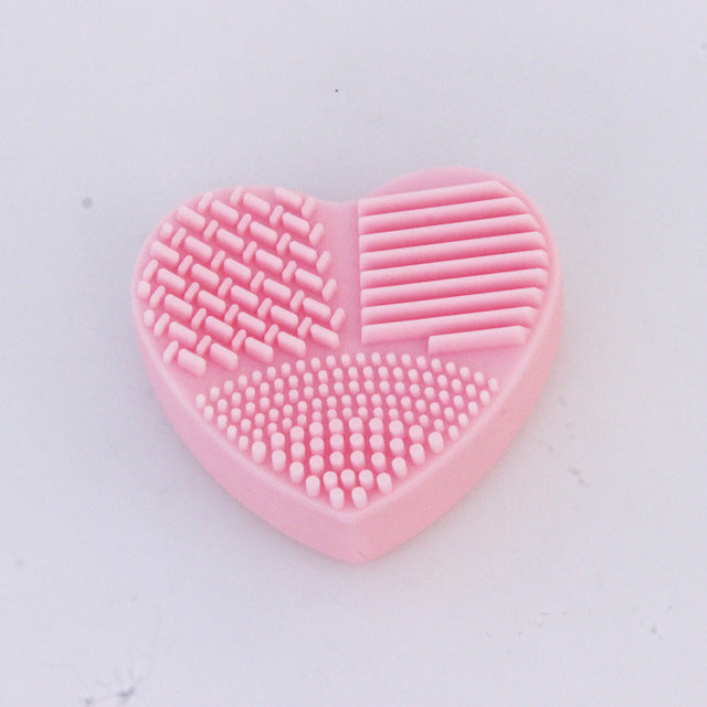Heart Shape Clean Make up Brush