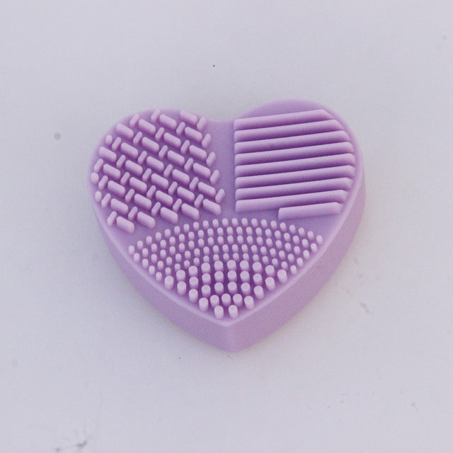 Heart Shape Clean Make up Brush